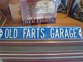 Sign that hangs in Ken Barron's garage